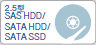 2.5型SAS HDD/SATA HDD/SATA SSD